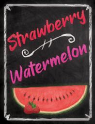 Strawberry Watermelon Wine Label