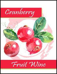 Cranberry Wine Label