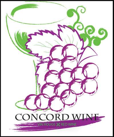 Concord Wine Label