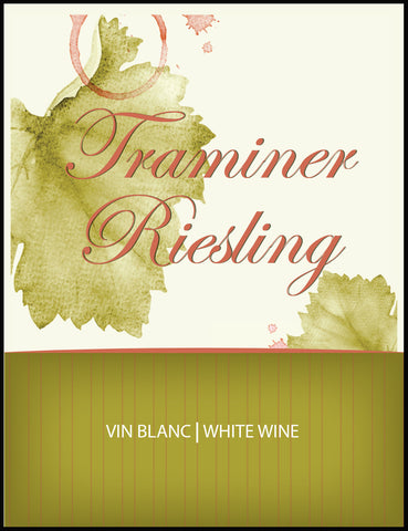 Traminer Riesling Wine Labels