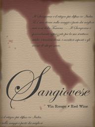 Sangiovese Wine Labels