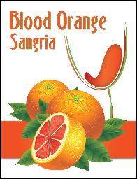 Blood Orange Sangria Wine Label