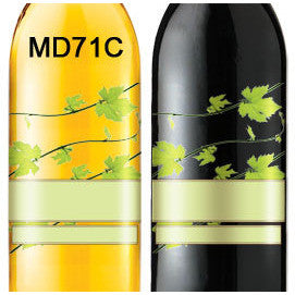 Vines Transparent 71 Custom Wine Labels Set of 30
